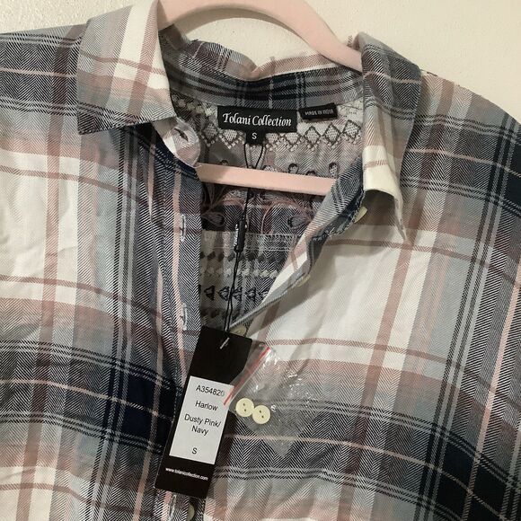 NTW Tolani Collection Plaid Embroidered Cabincore Western Button Down Shirt Sz S - Picture 4 of 7